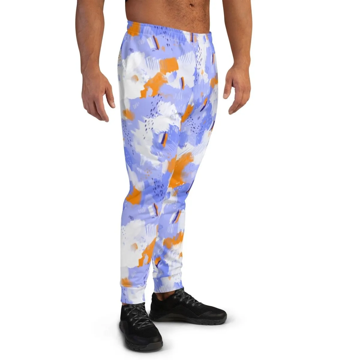 Purple Abstract Men's Street Joggers