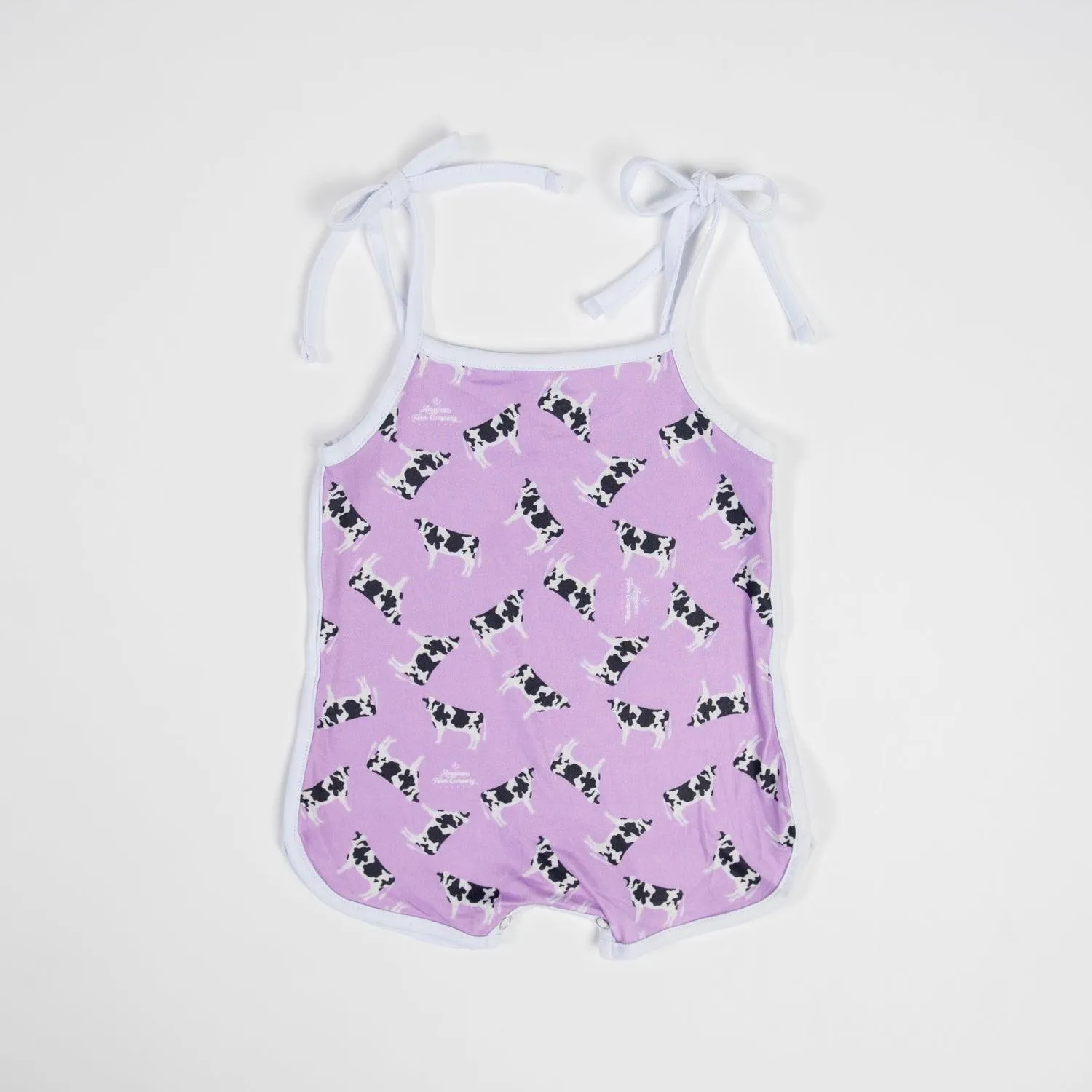 Purple Holstein Cow Infant/Toddler Romper