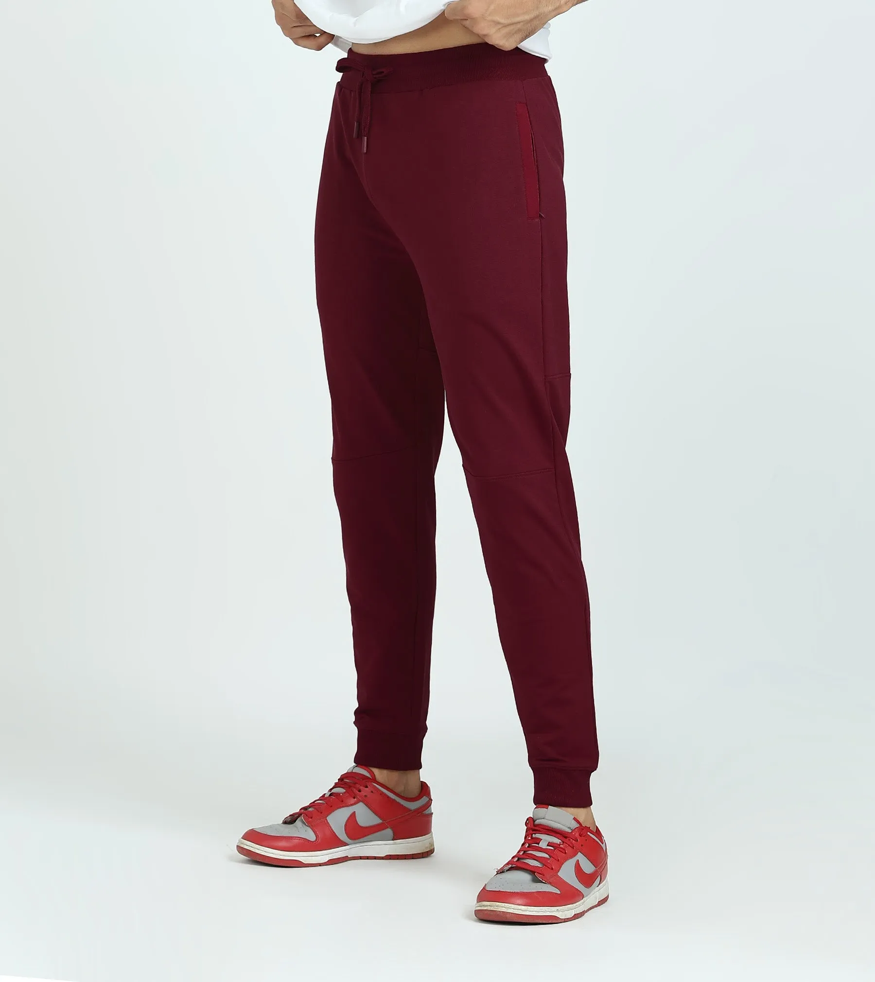 Quest French Terry Cotto-Blend Sweatshirt And Joggers Co-ord Set Scarlet Red