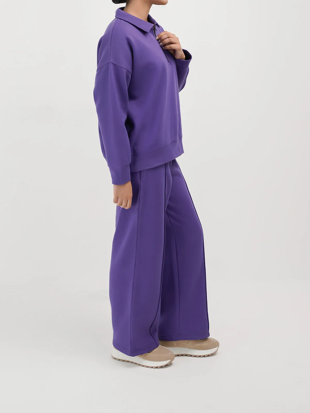 "CANOPUS" Wide Leg Casual Trouser