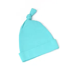 Reese Blue Newborn knot hat