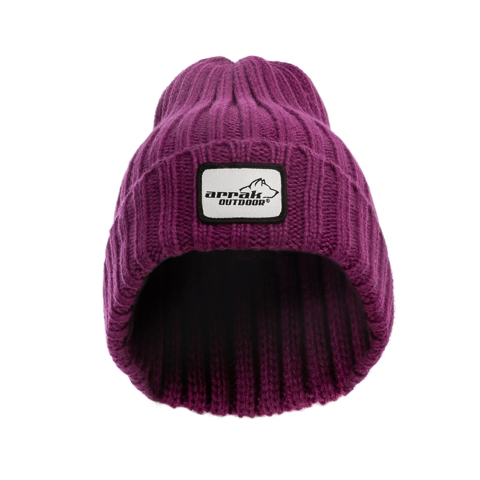 Ribbed Beanie (Fuchsia)