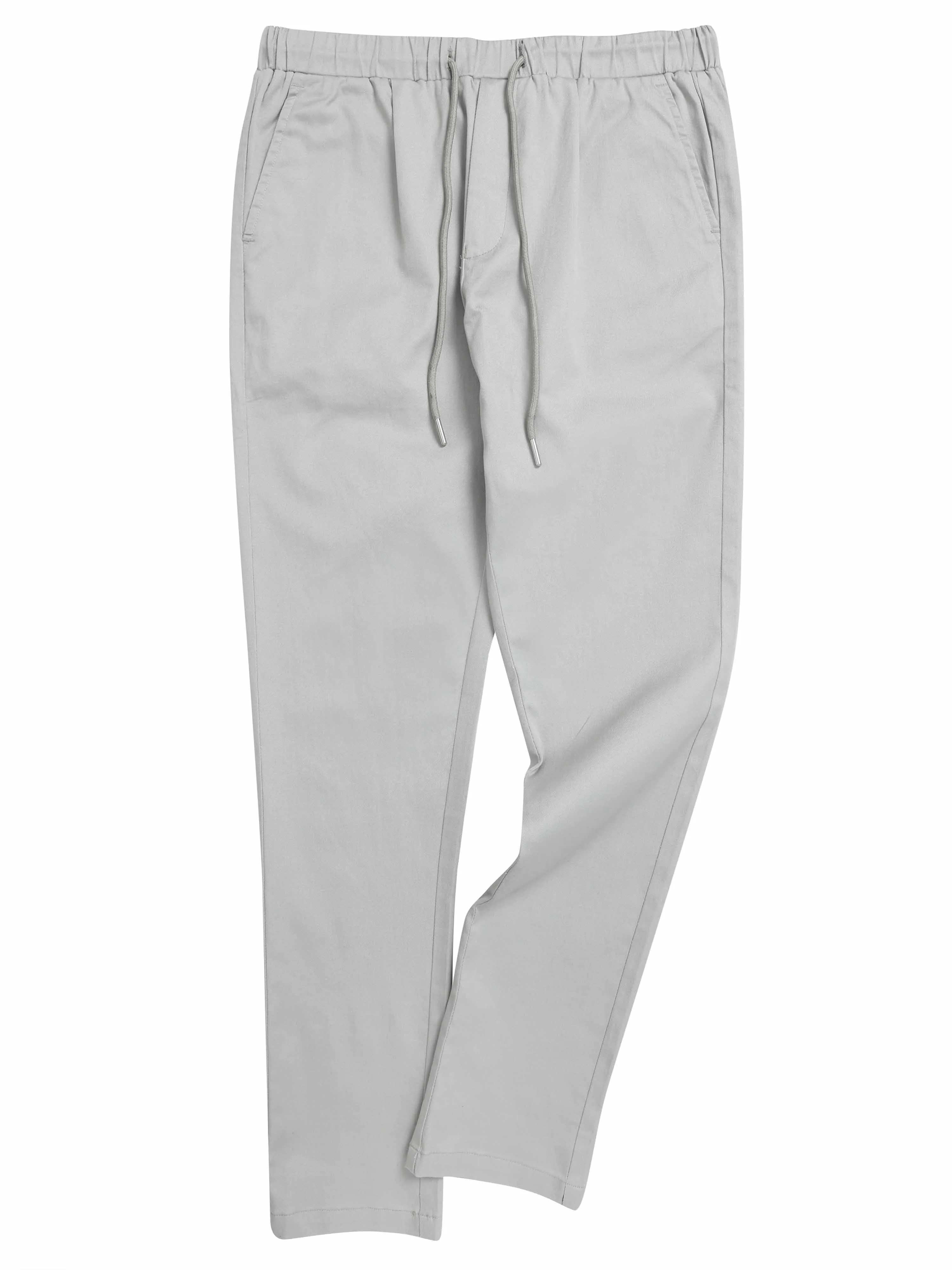 Rich Cotton Grey Flexi Waist Ankle Pant