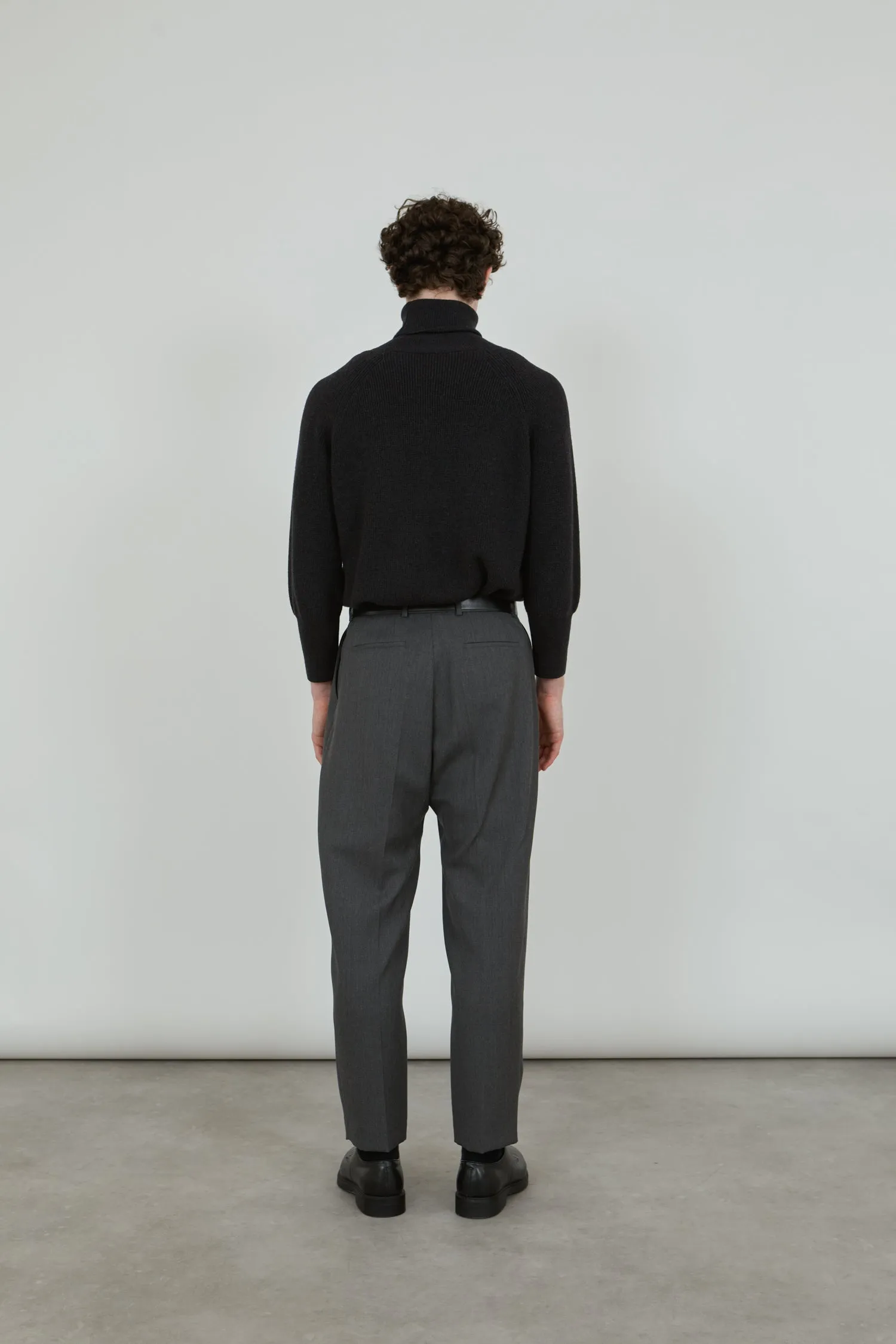 Ronin trousers | Dark grey - Virgin wool