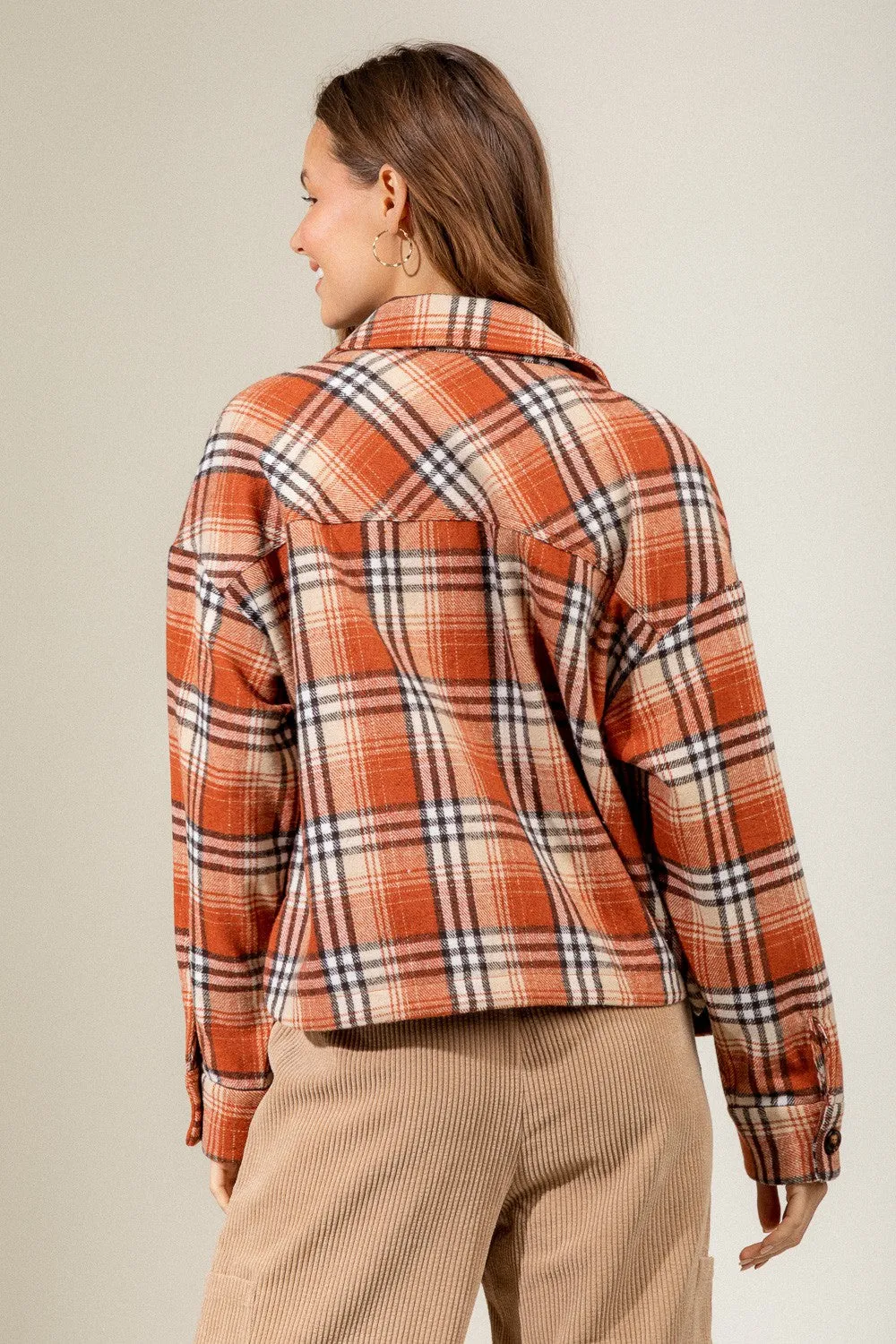 Rust Plaid Jacket