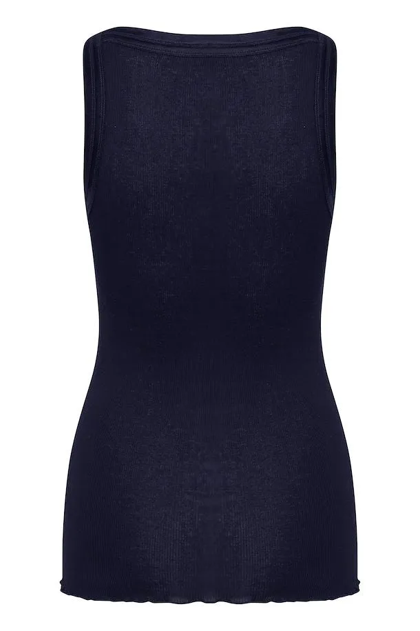 Saint Tropez Maya Vest Top - Midnight Sky