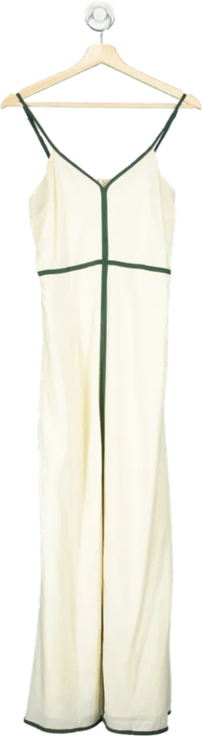 Sancia Cream Tori V-Neck Maxi Dress  UK S