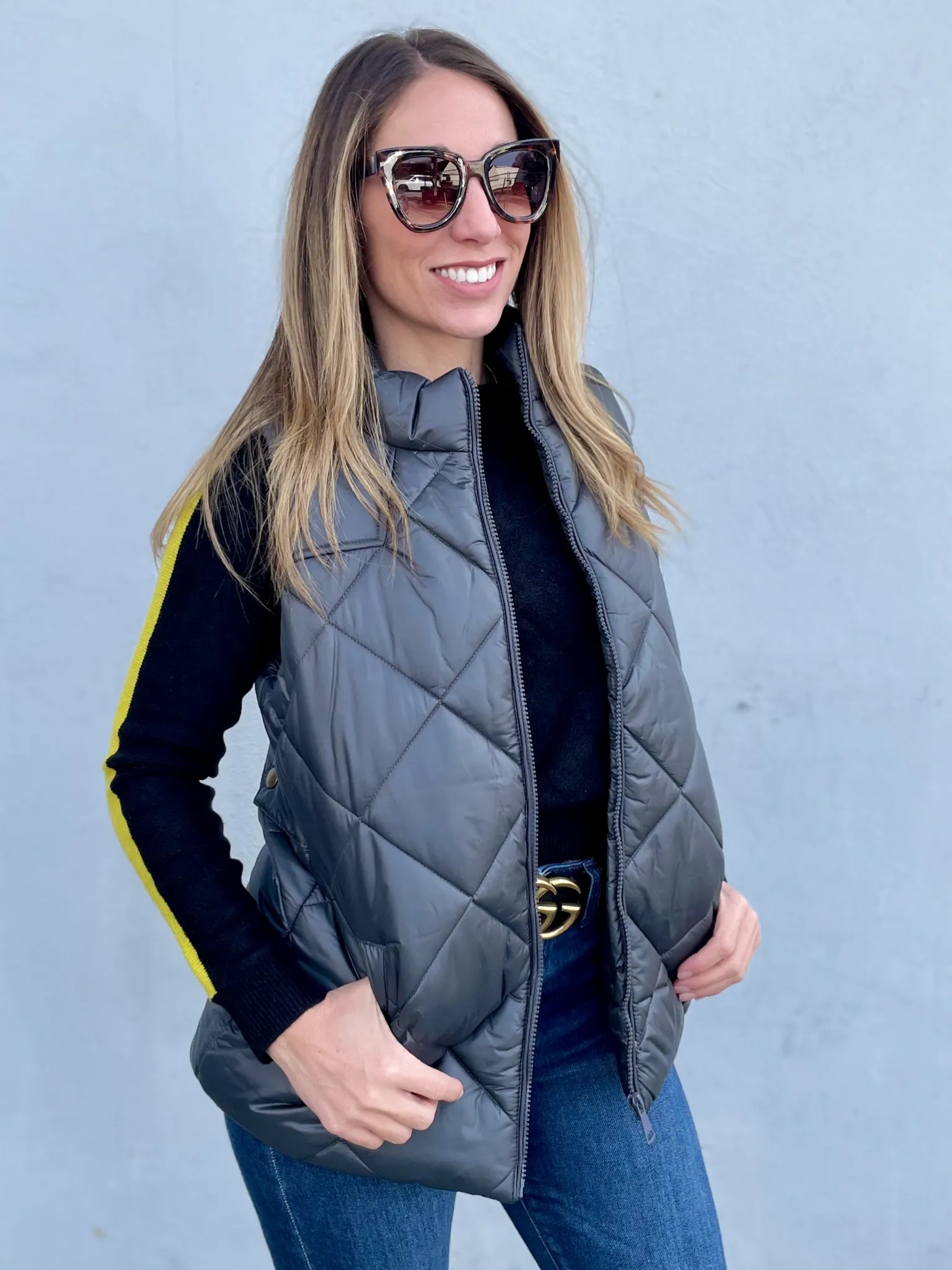 Savannah Bubble Vest - Ash Grey