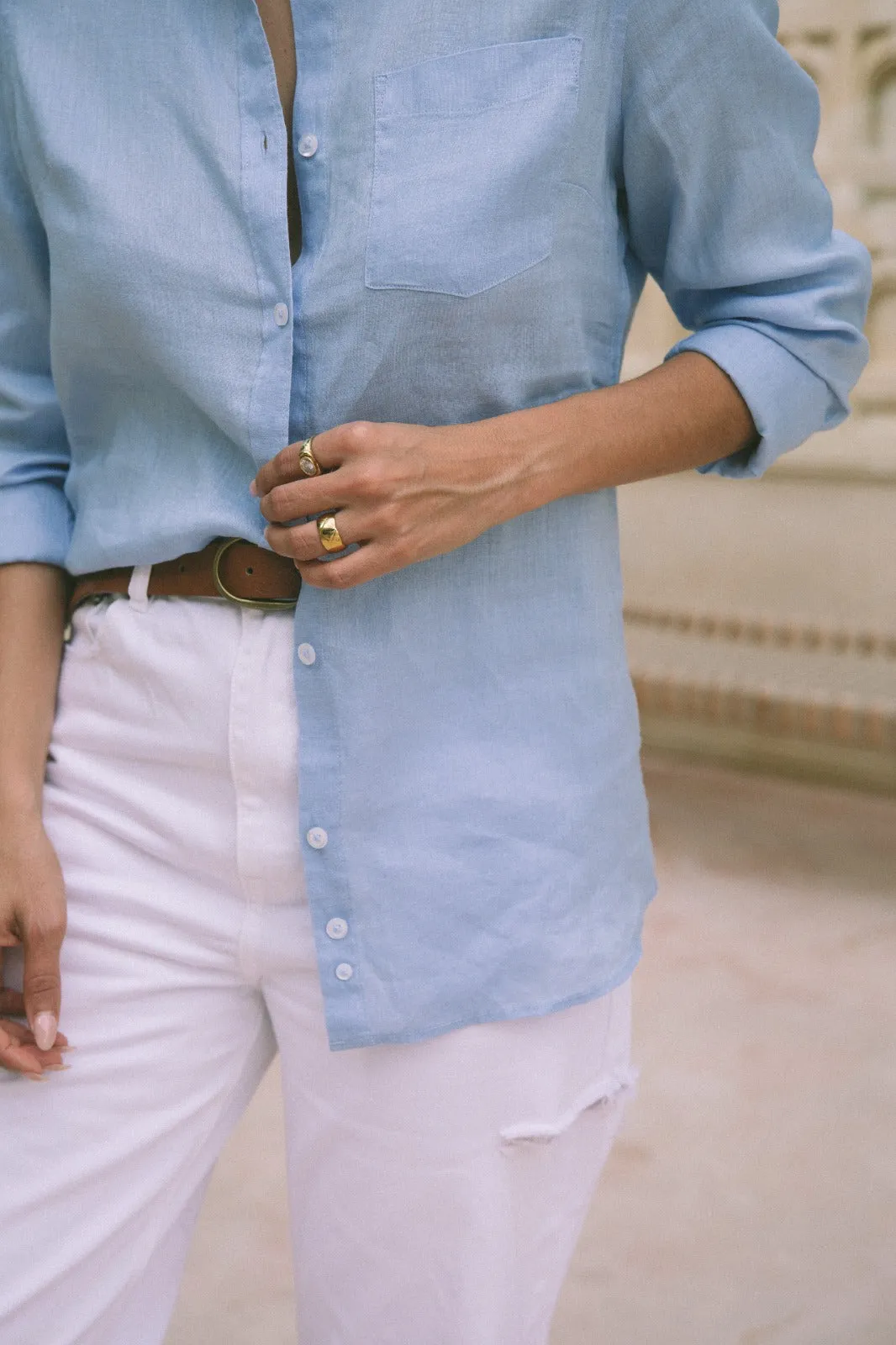 Signature Lotus Island Linen Shirt