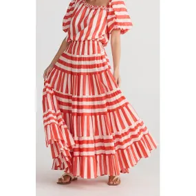 Skirt Blossom - Noel stripe