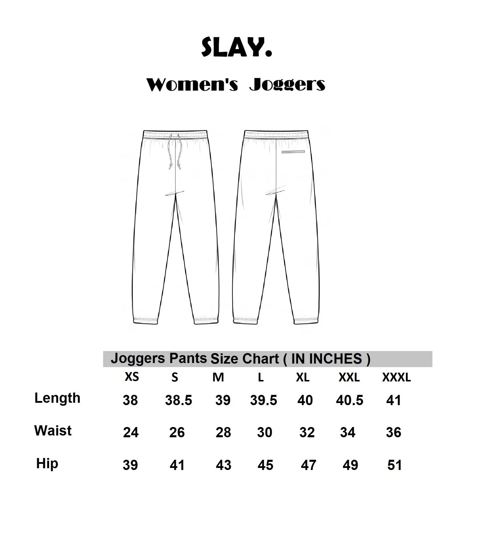 SLAY. Classic Women's Black Joggers Pants