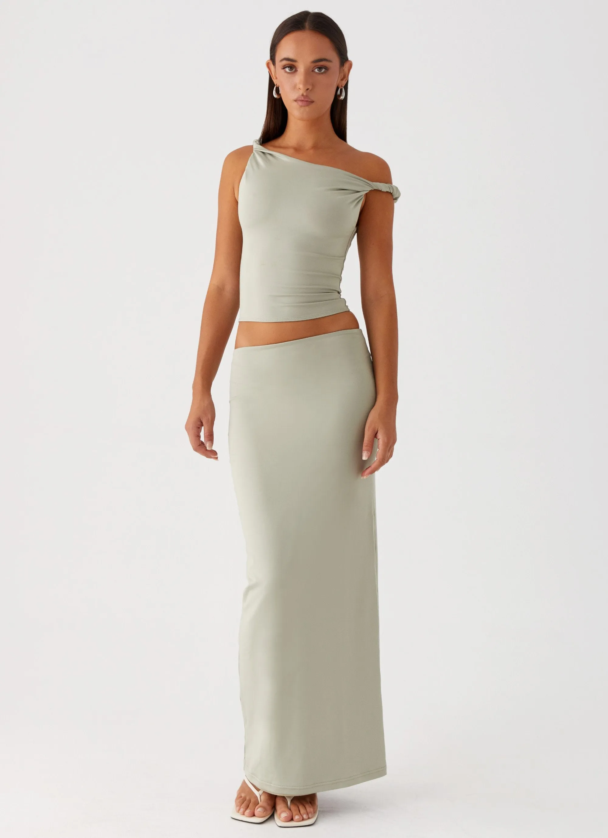 Solace Soul Maxi Skirt - Sage