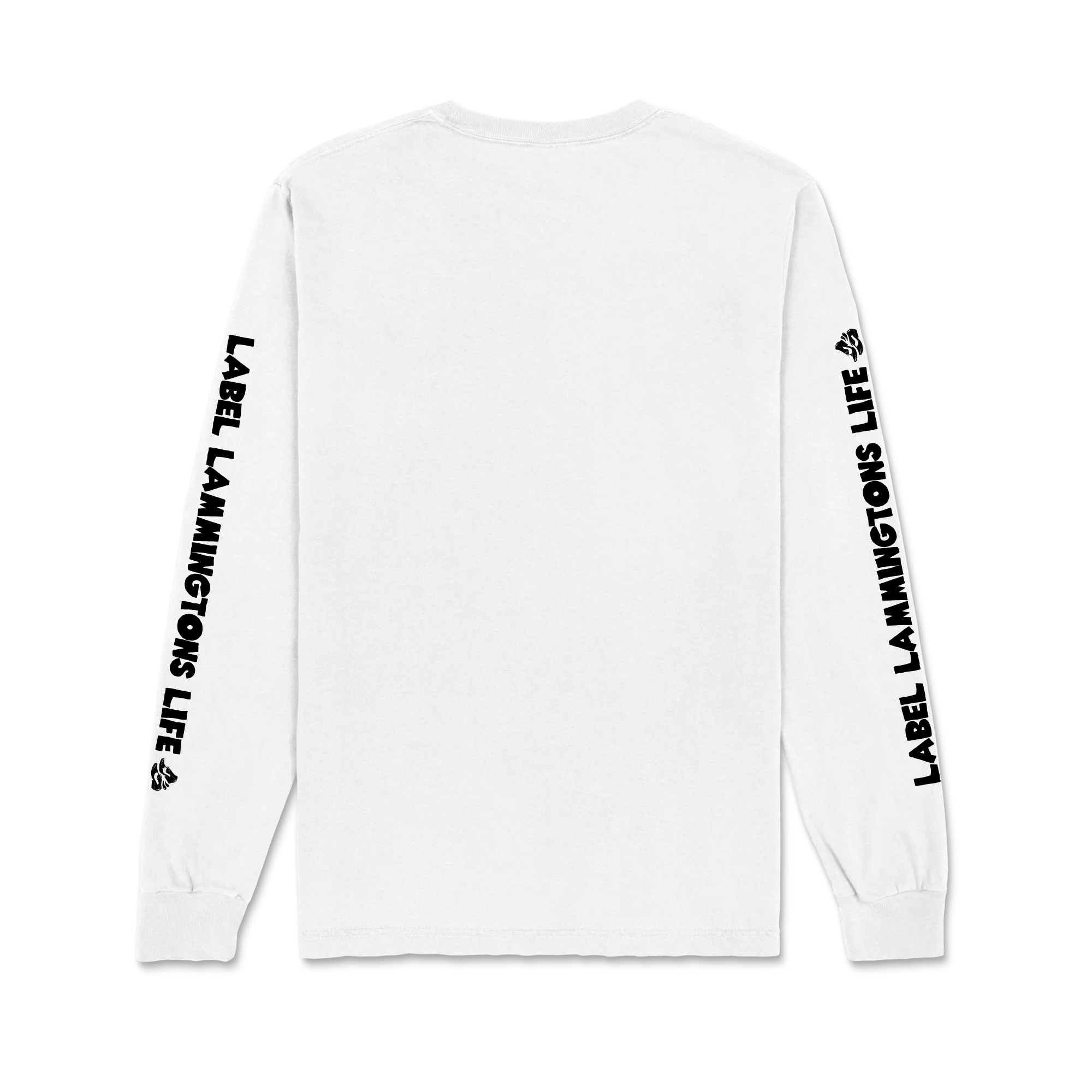 Sweat It Out / Cartoon Lammingtons / White Long Sleeve