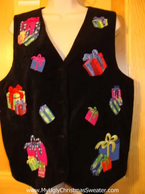 Tacky Ugly Christmas Sweater Party Vest (f363)