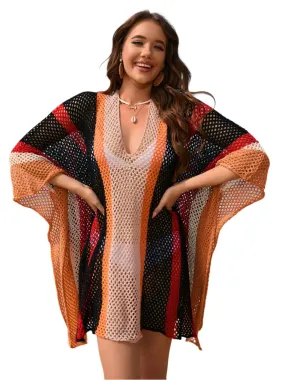 TEEK - Color Block Plunge Cover-Up