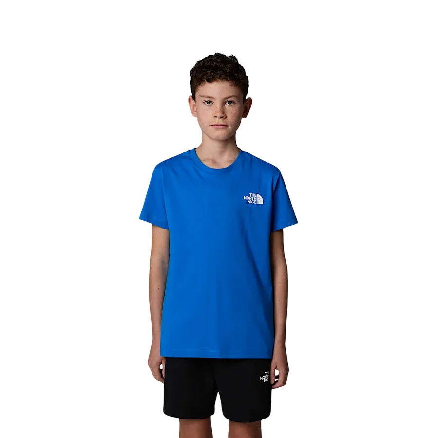 The North Face maglietta manica corta junior Box NSE NF0A89VT59J blu estate