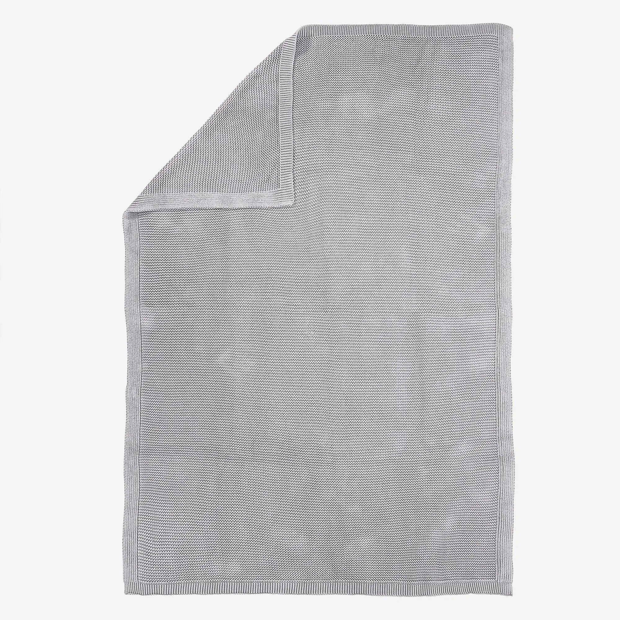 Throw / Blanket - Ellos Knitted Light Grey