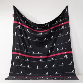 Throw / Blanket - Knitted Bird