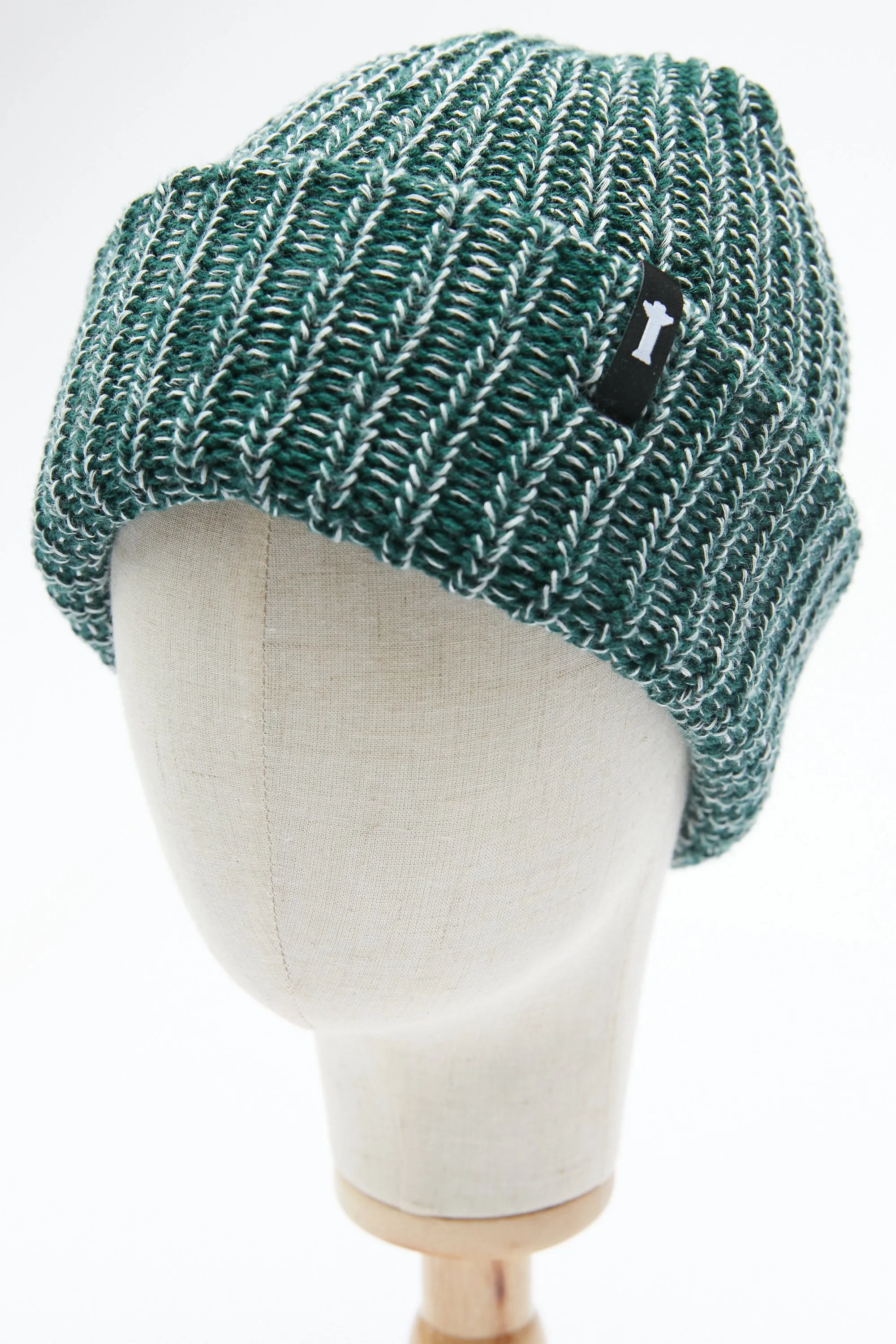 Totem Brand Co. Marled Watch Cap Beanie - Evergreen White