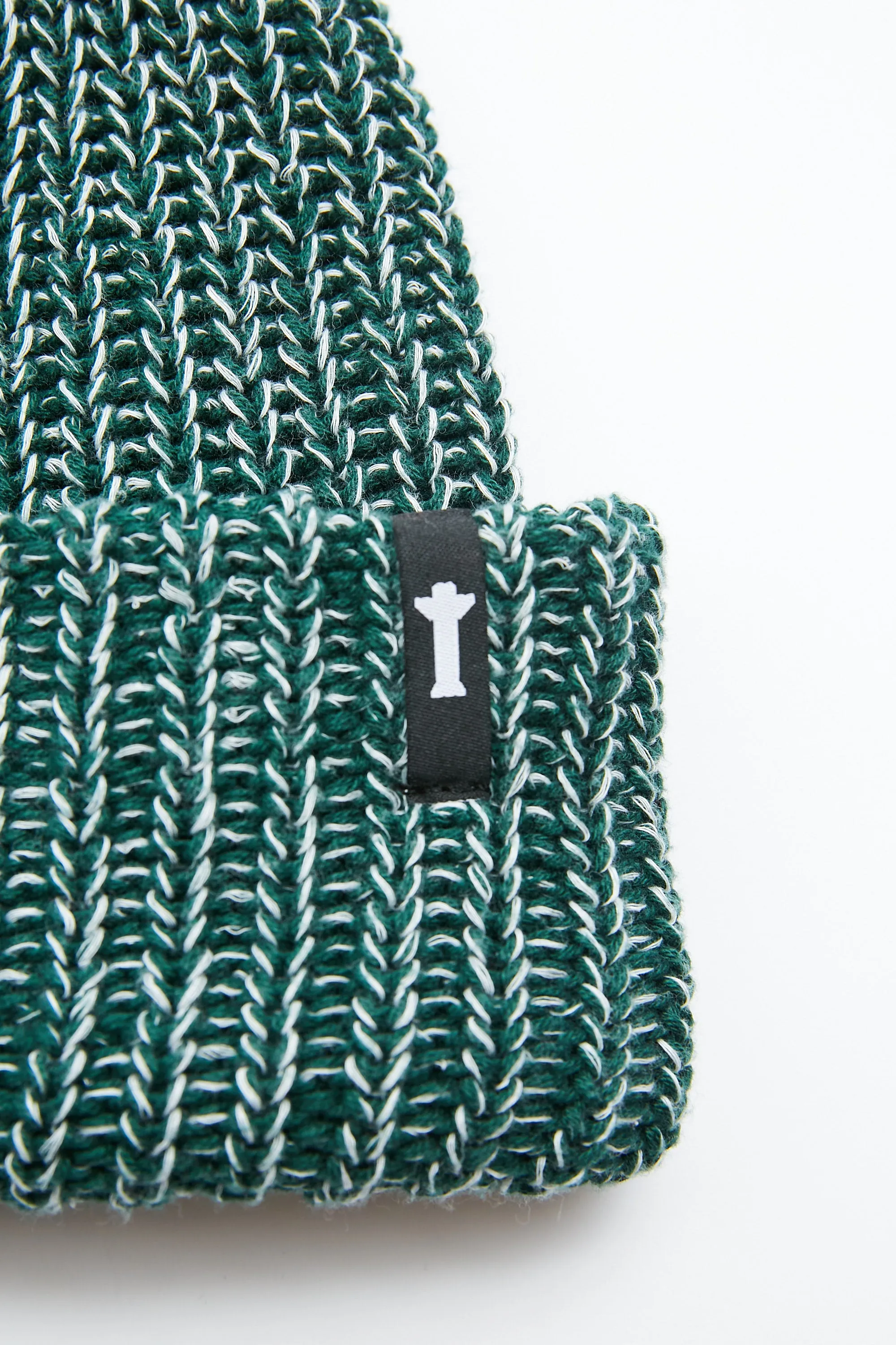 Totem Brand Co. Marled Watch Cap Beanie - Evergreen White