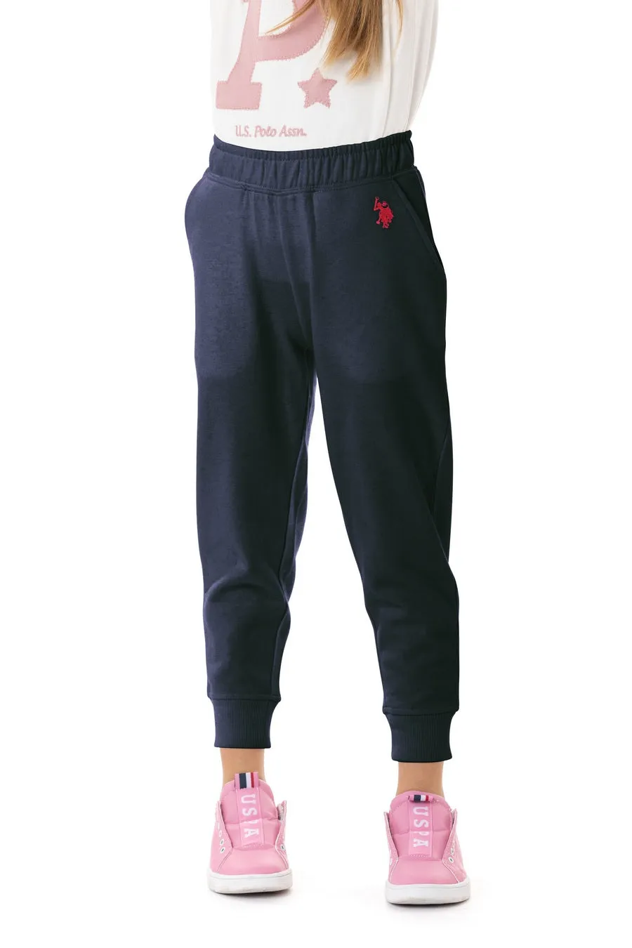 US POLO GIRLS ICON LOGO JOGGERS