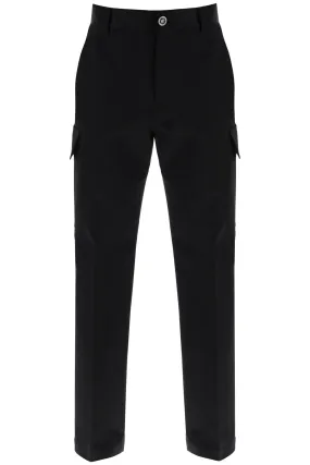 Versace Cotton Gabardine Cargo Pants In