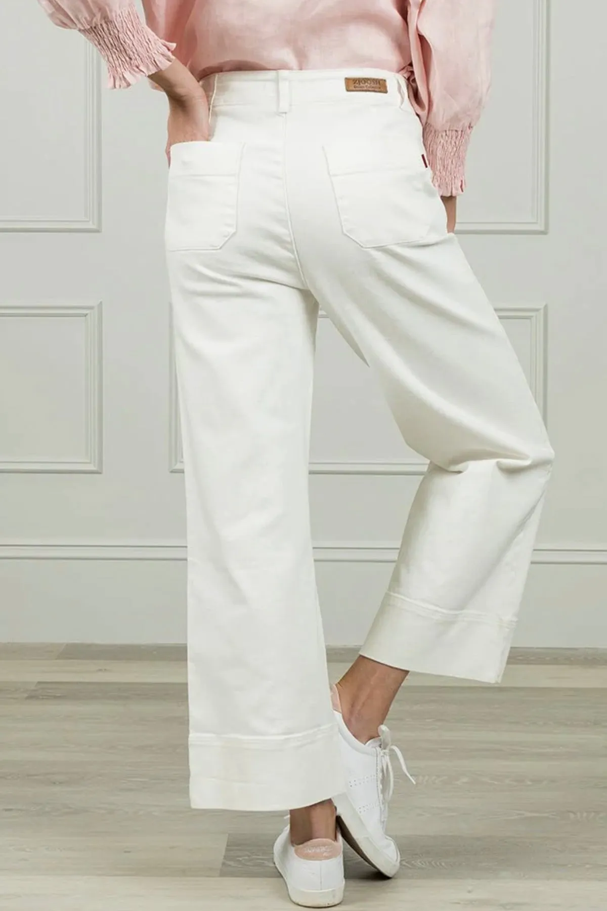 Wanda Denim Pant White