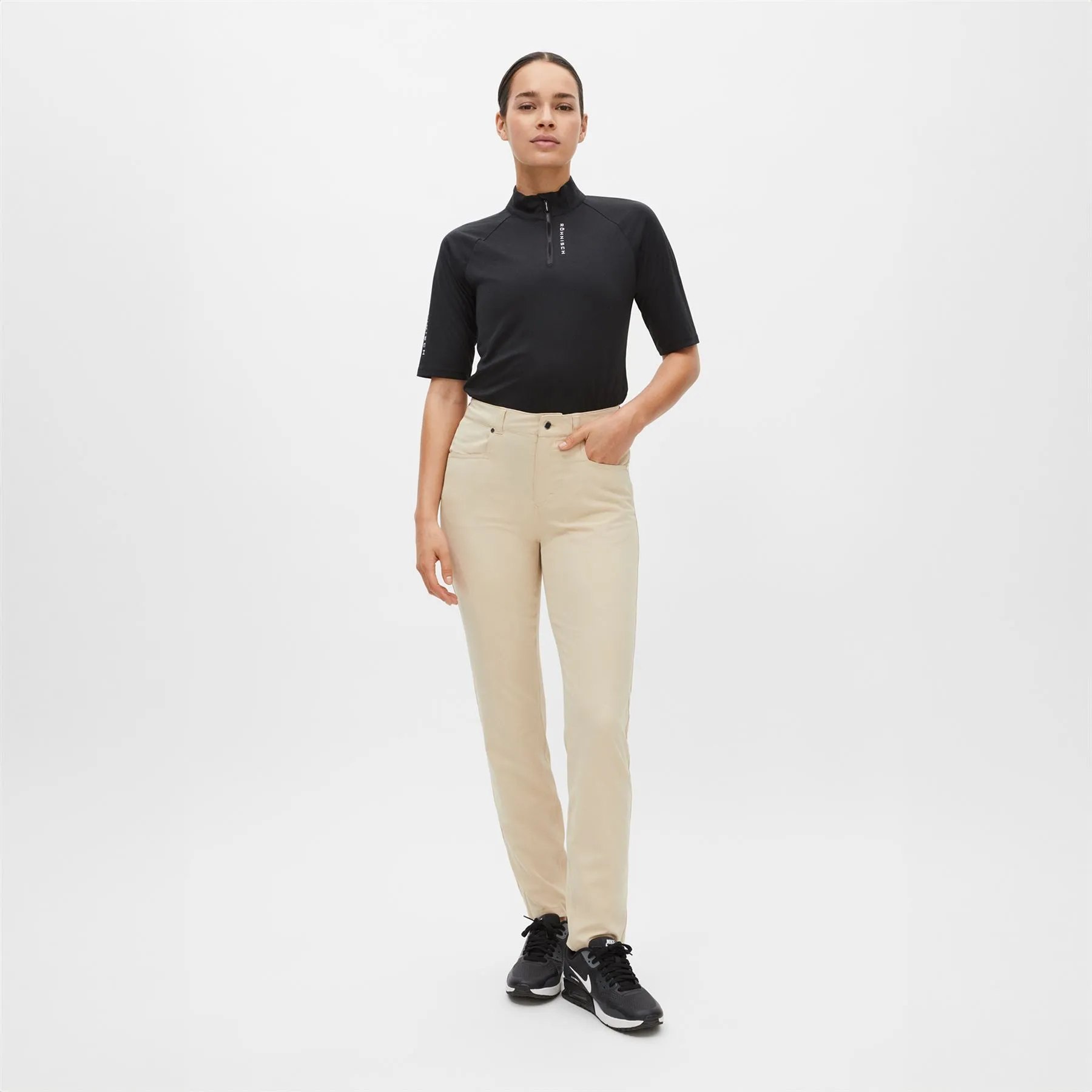 Womens Chie Comfort Trousers Mojave Desert - SS24