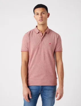 Wrangler Refined Polo Shirt - Etruscan Red