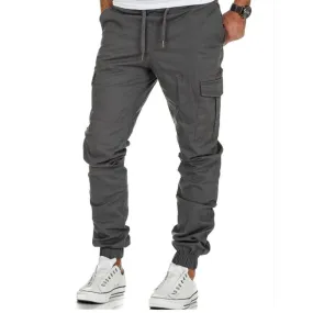 xiangtuibao - Casual solid color pocket pants